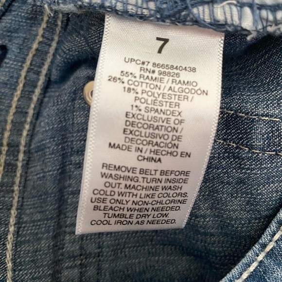 Gasoline Brand boot cut blue jeans, stretch material, Sz. 7. Like New. - Picture 8 of 8